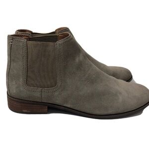 Frye Mallory Chelsea Suede Slip On Booties. Size 10.